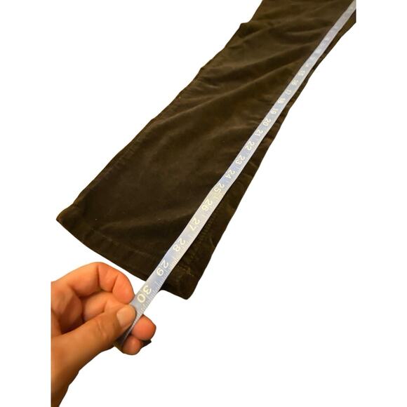 Boden Brown Velvet Straight Leg Trousers 12R Cotton With Stretch Fab Condition - Picture 8 of 13